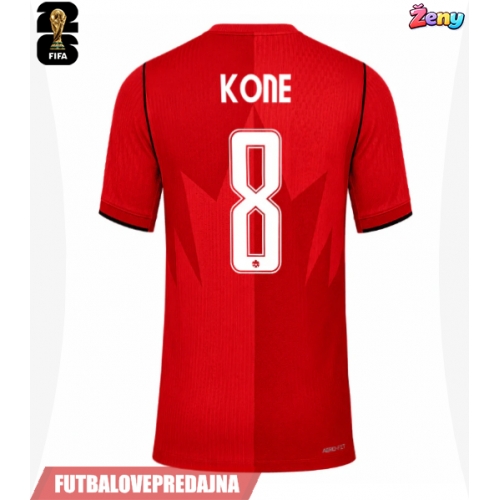 Lacne Ženy Futbalové dres Kanada Ismael Kone #8 MS 2026 Krátky Rukáv - Domáci